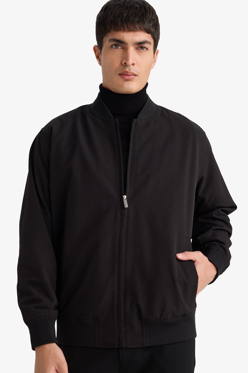 ديفاكتو جاكيت سليم فيت قماش كرنكيل مبطن - Image 1